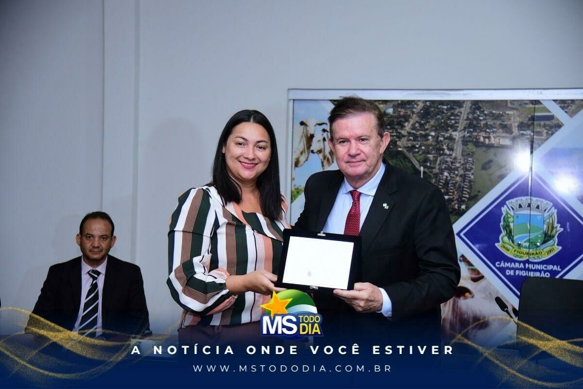 Imagem de compartilhamento para o artigo Câmara de Figueirão homenageia autoridades que impulsionam o crescimento do município da MS Todo dia